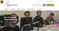 Desktop Screenshot of independentlives.org